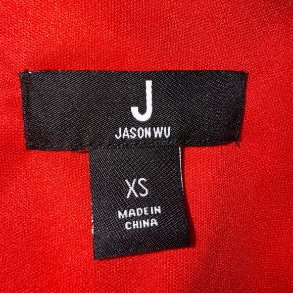 J By Jason Wu Red W/White‎ Floral Print L/S Wrap Blouse NWOT Size XS - Picture 8 of 8